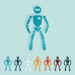Flat design: robot