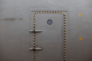 Military airplane door