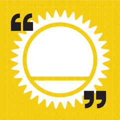 Quotation Mark Speech Bubble sign icon Illustration design