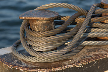 Fototapeta na wymiar Vintage docking cable