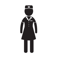 Air Hostess Stewardess icon Illustration design