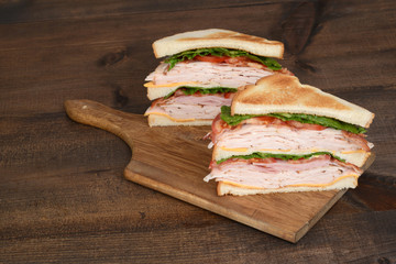 toasted chicken club sandwich