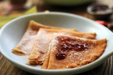Pancakes with berries