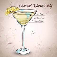 White Lady Cocktail