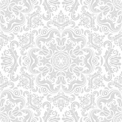 Oriental vector classic ornament. Seamless abstract background