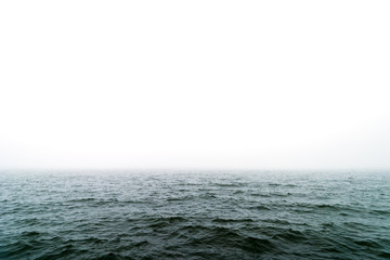 Foggy sea surface