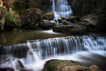 View of the Fervença Waterfall near Sintra, Portugal