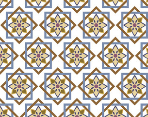 Abstract Geometric style ornament pattern. Vector