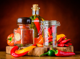 Paprika Spices and Pepper