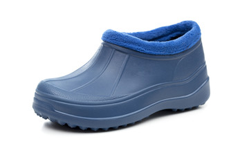 galoshes on the white background