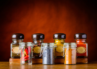 Spices in Glasses