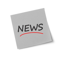 News adhesive note
