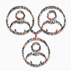 people  hierarchy man icon