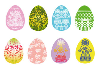 Set of Easter eggs