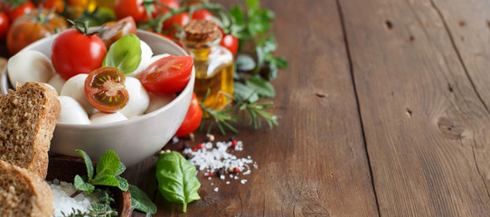 Italian ingridients for caprese salad © katrinshine