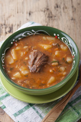 Bean soup with meat