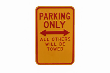 Park Only sign - Permit parking