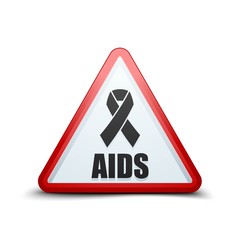 AIDS alert triangle sign