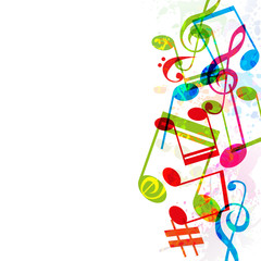 Abstract music background, vector