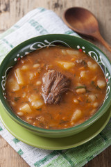Bean soup with meat