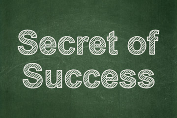 Obraz premium Business concept: Secret of Success on chalkboard background