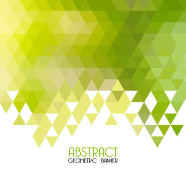 Vector Abstract  green geometric background. Template design