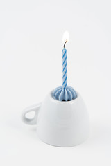 Birthday blue candle