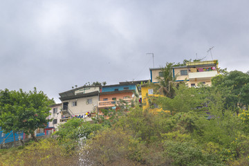 Low Angle View of Cerro Santa Ana in Guayaquil Ecuador