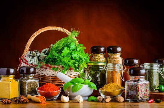 Cooking Herbs, Spices, Seeds and Ingredients