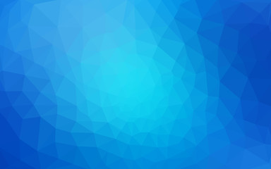 Fototapeta premium Blue polygonal design pattern, which consist of triangles and gradient in origami style.