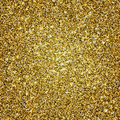 Gold glitter texture. Vector background