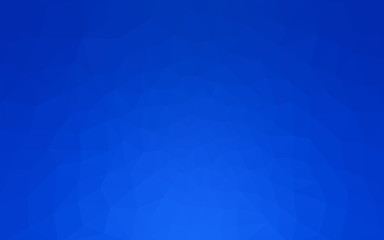 Blue polygonal design pattern, which consist of triangles and gradient in origami style.