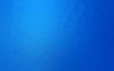 Blue polygonal design pattern, which consist of triangles and gradient in origami style.