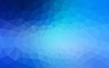 Obraz premium Blue polygonal design pattern, which consist of triangles and gradient in origami style.