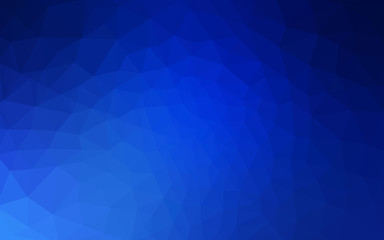 Obraz premium Blue polygonal design pattern, which consist of triangles and gradient in origami style.
