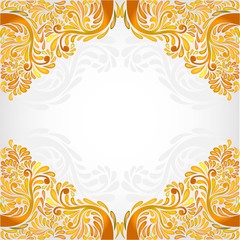 abstract background with floral pattern in center