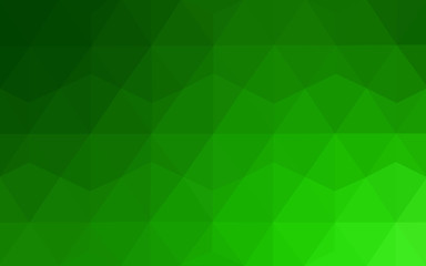 Green polygonal design pattern, which consist of triangles and gradient in origami style.