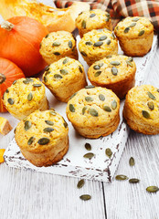 Homemade pumpkin muffins
