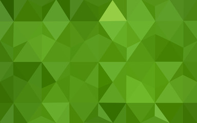 Obraz premium Green polygonal design pattern, which consist of triangles and gradient in origami style.
