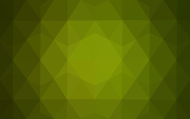 Green polygonal design pattern, which consist of triangles and gradient in origami style.