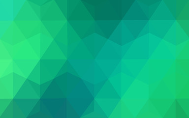 Fototapeta premium Green polygonal design pattern, which consist of triangles and gradient in origami style.