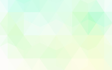 Green polygonal design pattern, which consist of triangles and gradient in origami style.