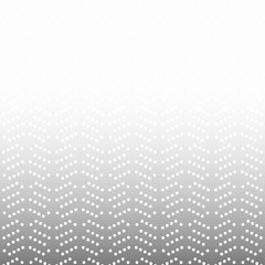 Geometric light silver vector ornament with dotted pattern. Seamless abstract background