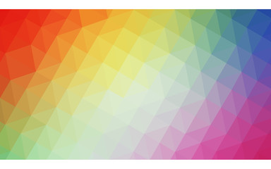 Multicolor polygonal design pattern, which consist of triangles and gradient in origami style.