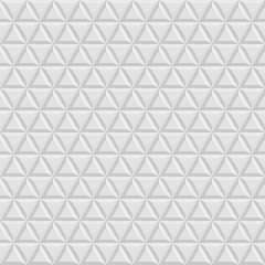 Seamless vector light background. Modern volume geometric pattern with repeating triangles