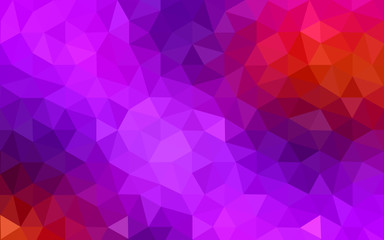 Obraz premium Multicolor pink, red, orange polygonal design pattern, which consist of triangles and gradient in origami style.