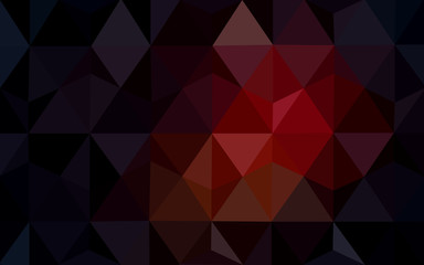 Fototapeta premium Dark red polygonal design pattern, which consist of triangles and gradient in origami style.