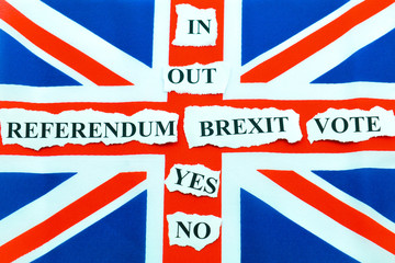 Fototapeta na wymiar UK EU Brexit referendum concept 