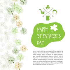 St. Patrick's Day vector design template