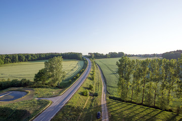 Landschaft von oben